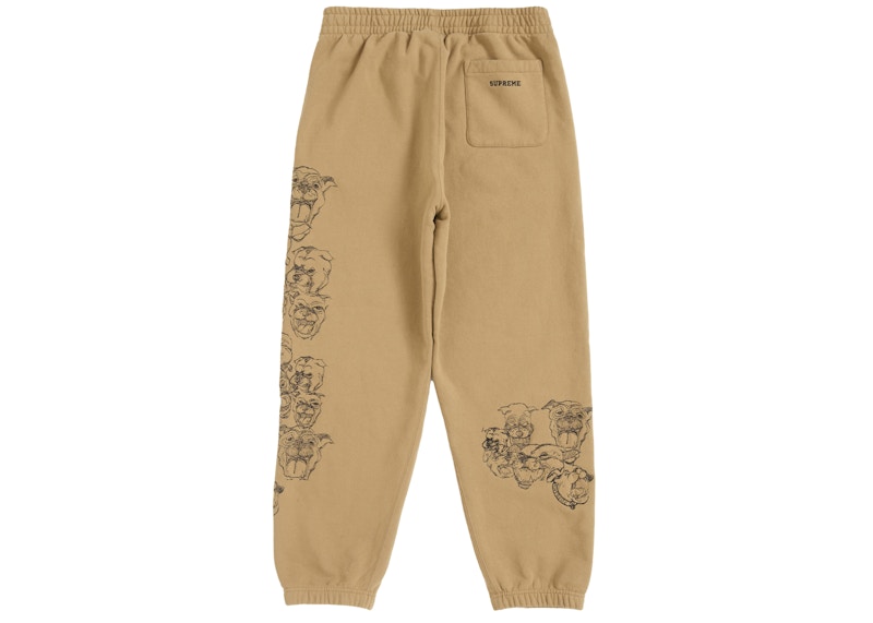 Supreme Pitbulls Embroidered Sweatpant Brown 圖 3