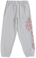 Supreme Pitbulls Embroidered Sweatpant Heather Grey