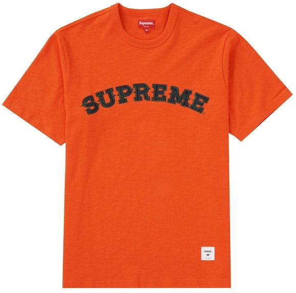 supreme-plaid-applique-s-s-top-orange
