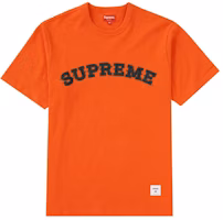 Supreme Plaid Applique S/S Top Orange