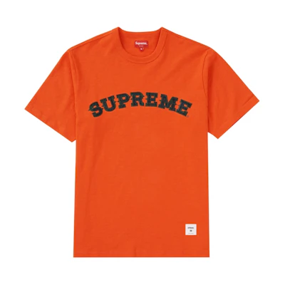 Supreme Plaid Applique S/S Top Orange
