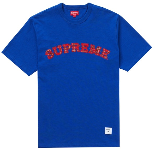 supreme-plaid-applique-s-s-top-royal