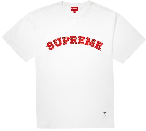 supreme-plaid-applique-s-s-top-white