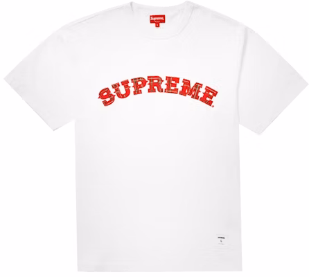 Supreme Plaid Applique S/S Top White Buy Supreme Plaid Applique S/S Top White