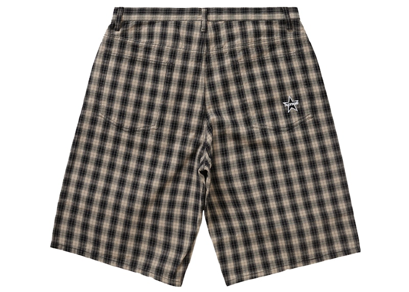 Supreme Plaid Baggy Short Black 圖 2