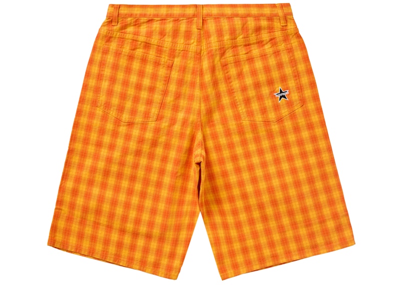 Supreme Plaid Baggy Short Orange 圖 2