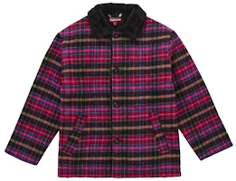Supreme Plaid Car Coat Pink Supreme Plaid Car Coat Pink