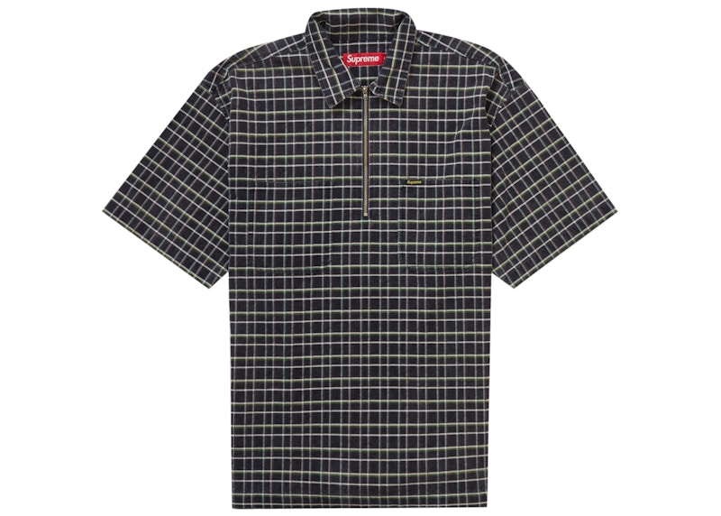 Supreme corduroy half zip shirt hot sale
