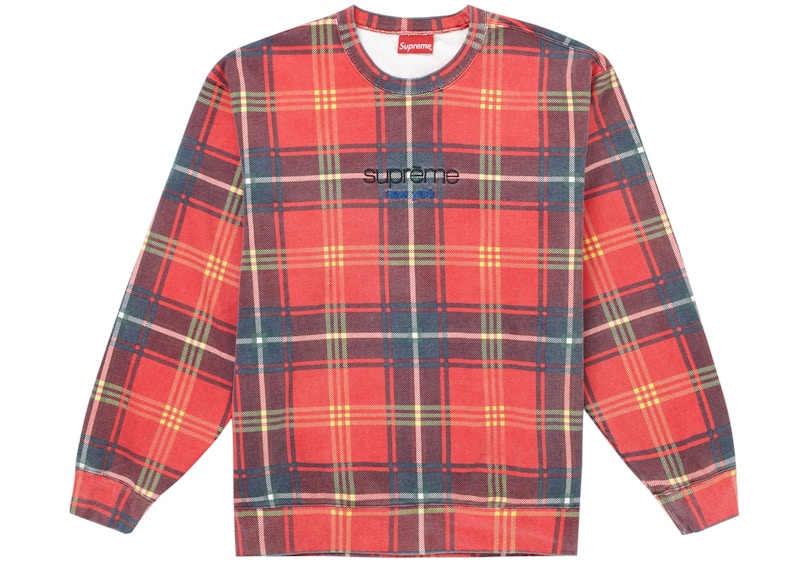 Buy Supreme Small Box Crewneck (FW21) Red Tie Dye - Novelship
