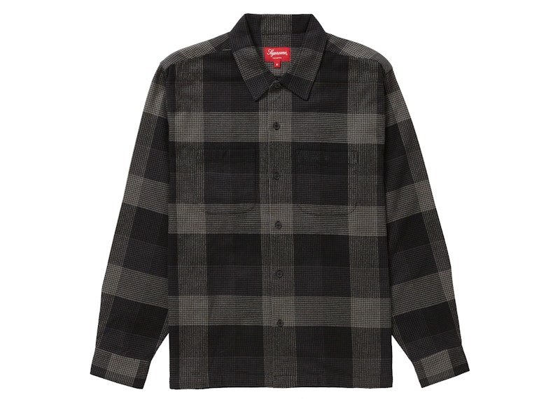 シュプリーム チェック柄フランネルシャツ (FW21) 黒 を購入 - Novelship
