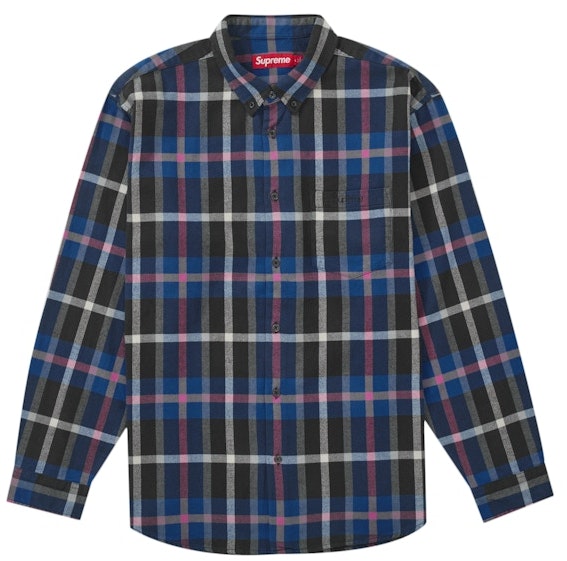 supreme-plaid-flannel-shirt-fw-23-blue