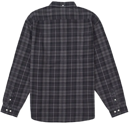 Supreme Plaid Flannel Shirt (FW24) Black Order Supreme Plaid Flannel Shirt (FW24) Black