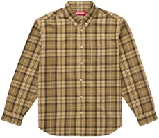Supreme Plaid Flannel Shirt (FW24) Tan Supreme Plaid Flannel Shirt (FW24) Tan