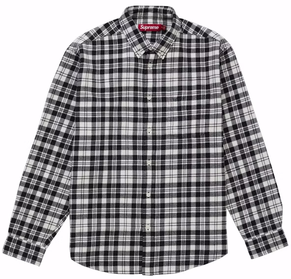 supreme-plaid-flannel-shirt-fw-25-white