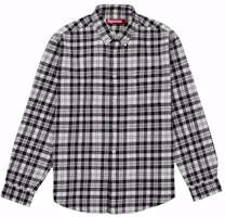 Supreme Plaid Flannel Shirt (FW25) White Supreme Plaid Flannel Shirt (FW25) White