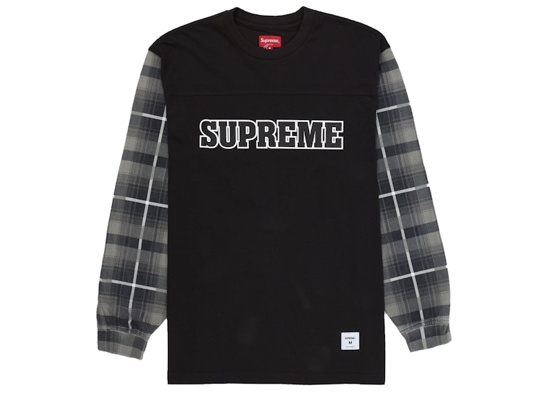 Buy Supreme Mosaic Patchwork L/S Top Black - Novelship