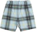 Buy Supreme Plaid Sweatshort Light Blue