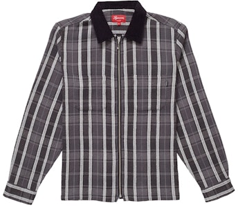 至尊格紋保暖拉鍊襯衫 黑色 Buy 至尊格紋保暖拉鍊襯衫 黑色