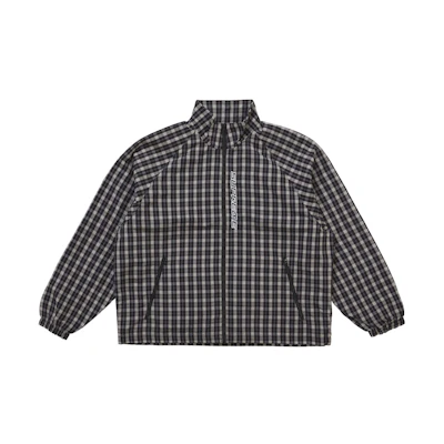 Supreme Plaid Track Jacket Black