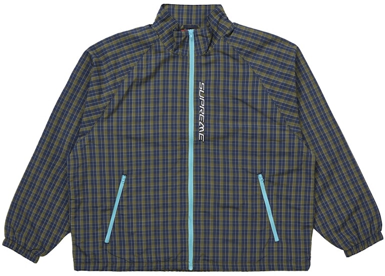 supreme-plaid-track-jacket-navy