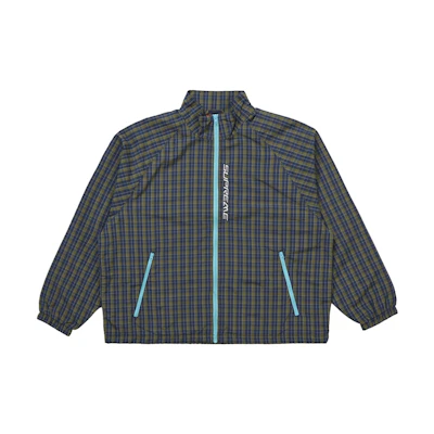 Supreme Plaid Track Jacket Navy