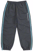 Supreme Plaid Warm Up Pant Navy