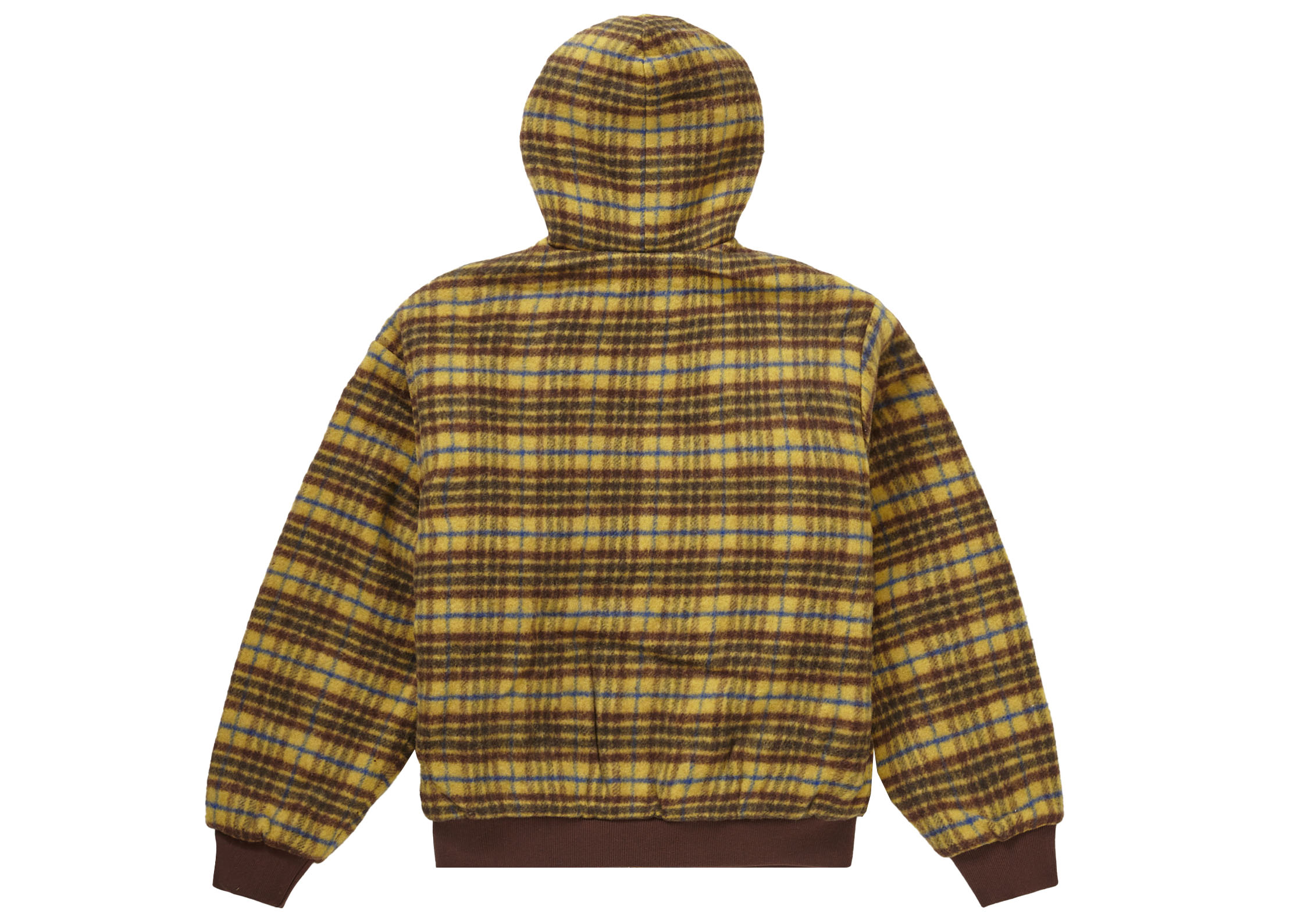 Supreme Plaid Wool Hooded Work Jacket Brownを購入 - Novelship