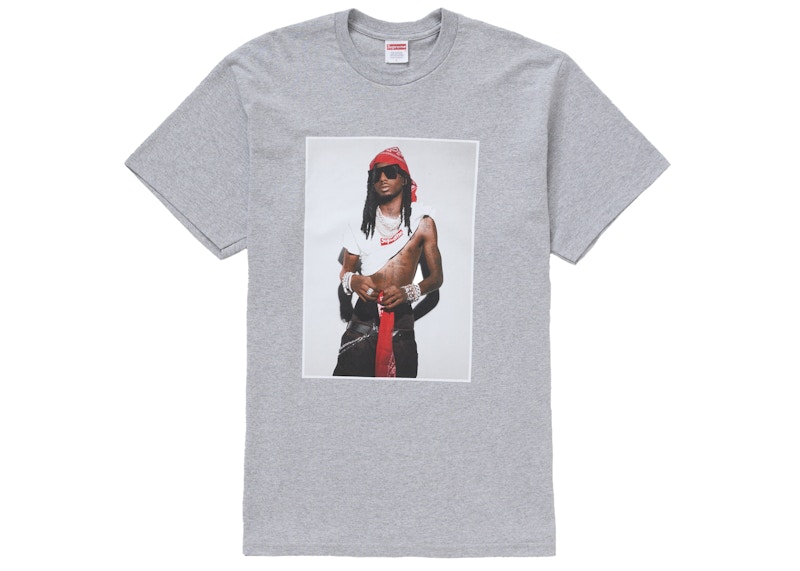 Supreme Playboi Carti Tee Heather Grey