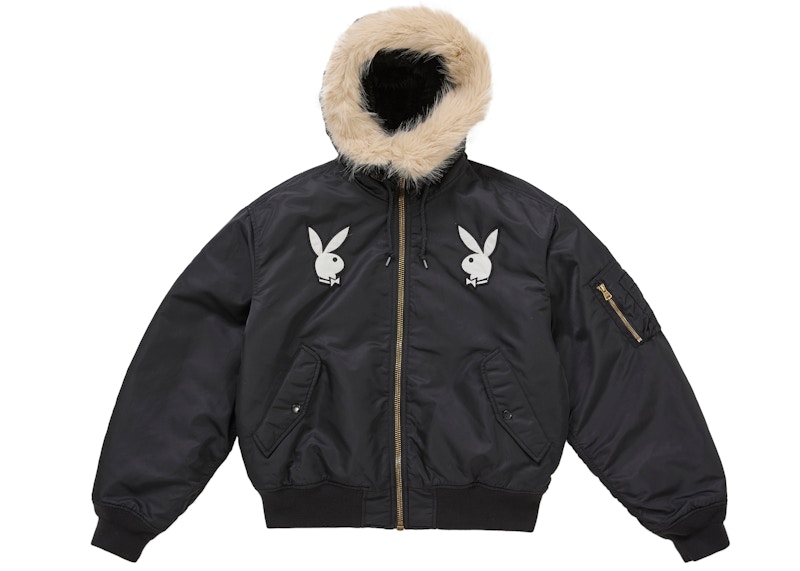Supreme Playboy Hooded MA-1 Black