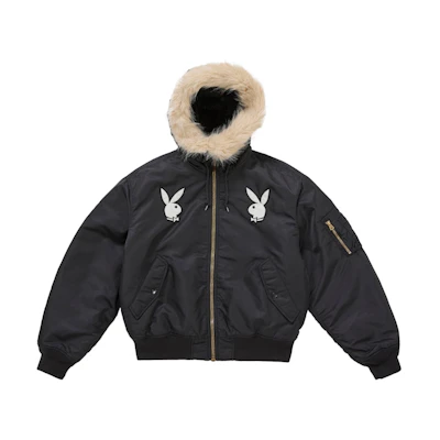 Supreme Playboy Hooded MA-1 Black