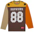 Buy Supreme Playboy L/S Football Top Coklat