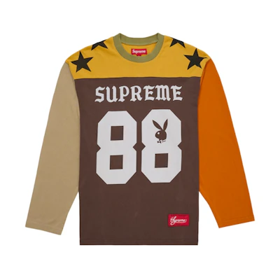 Supreme Playboy L/S Football Top Brown