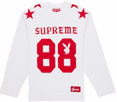 Supreme Playboy L/S Football Top White Supreme Playboy L/S Football Top White