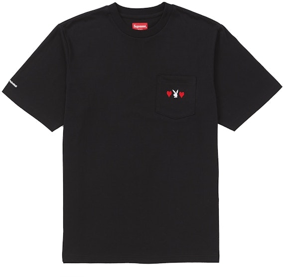 supreme-playboy-pocket-tee-black