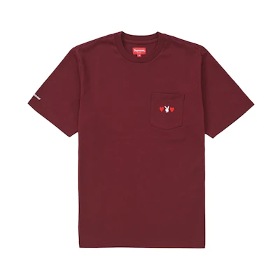 Supreme Playboy Pocket Tee Burgundy