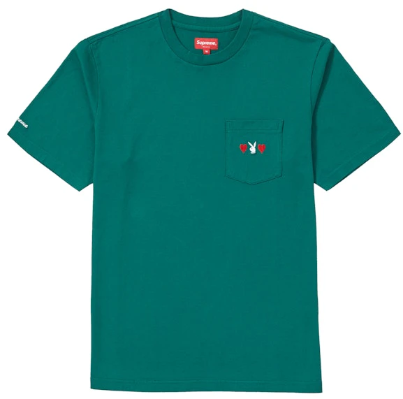 supreme-playboy-pocket-tee-green