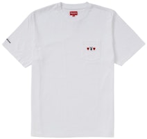 Supreme Playboy Pocket Tee White