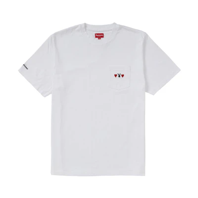 Supreme Playboy Pocket Tee White