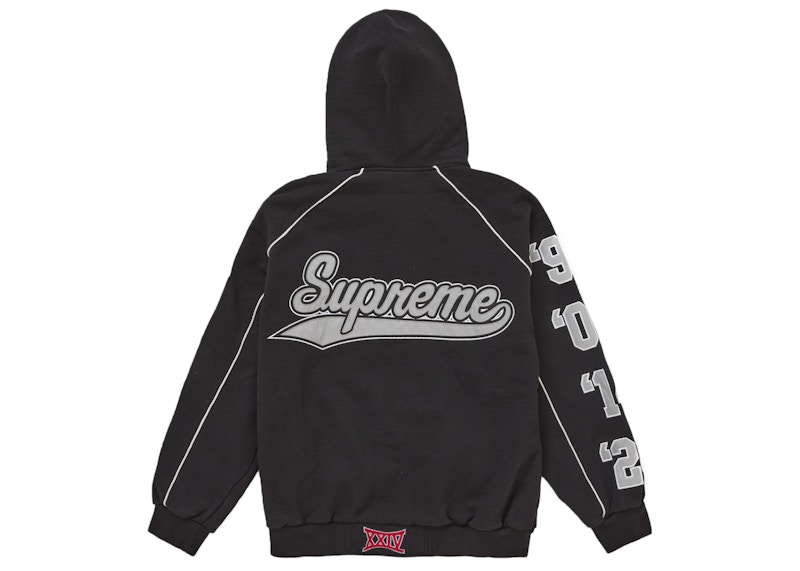 Order Supreme Playoffs Zip Up Hooded Sweatshirt Hitam