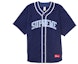 Buy Supreme Polartec Baseball Jersey Navy