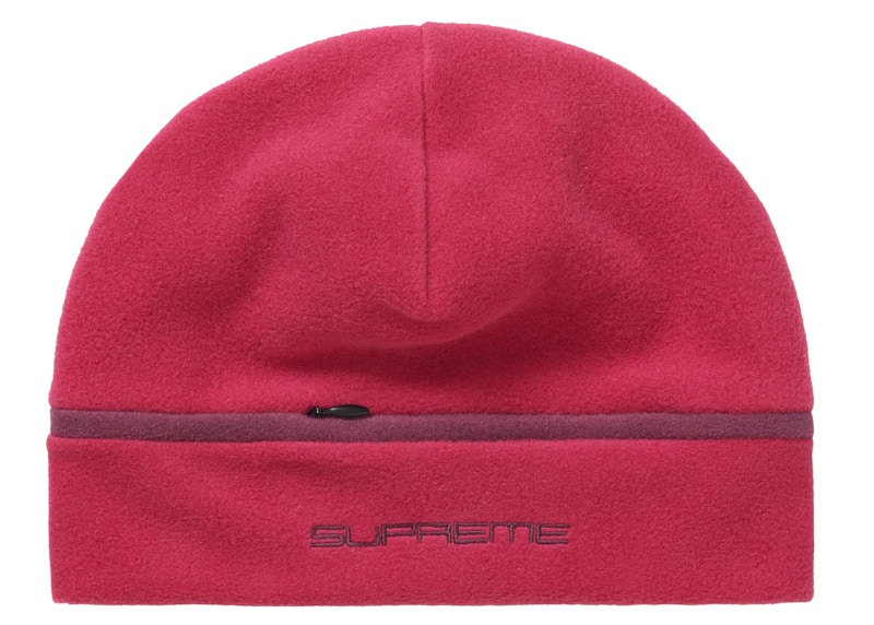 Buy Supreme Polartec Beanie (FW21) Magenta - Topi Hangat Musim Dingin Ungu Magenta