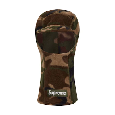 Supreme Polartec Brim Balaclava Woodland Camo