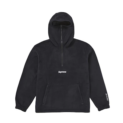Supreme Polartec Facemask Half Zip Hooded Sweatshirt (FW24) Black