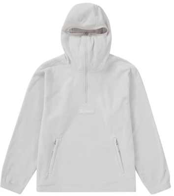 Sudadera Capucha Cremallera Media Supreme Polartec con Pasamontañas Gris Claro Buy Sudadera Capucha Cremallera Media Supreme Polartec con Pasamontañas Gris Claro