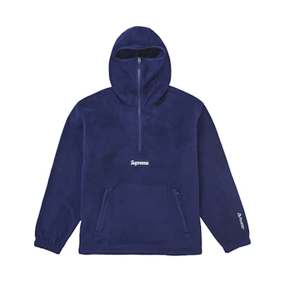 Supreme Polartec Facemask Half Zip Hooded Sweatshirt (FW24) Navy