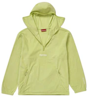 Order Supreme Polartec 半拉鍊萊姆綠色臉罩毛衣