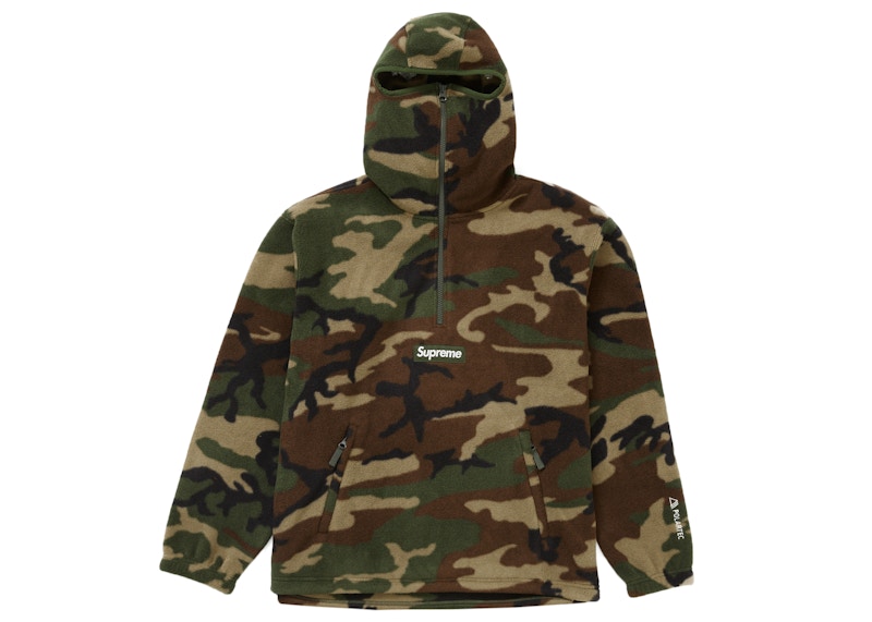 Buy Supreme Polartec Pasamontañas Half Zip Pullover Camuflaje Bosque.