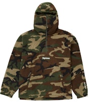 Supreme Polartec Facemask Half Zip Pullover Woodland Camo Supreme Polartec Facemask Half Zip Pullover Woodland Camo