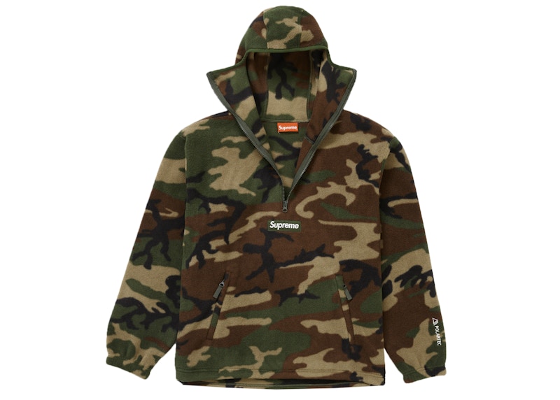 Order Supreme Polartec Pasamontañas Half Zip Pullover Camuflaje Bosque.