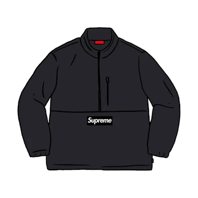 Supreme Polartec Half Zip Pullover (FW20) Black